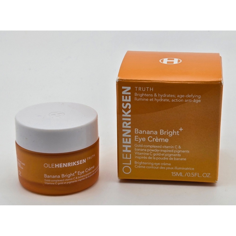 Olehenriksen Banana Bright+ Eye Creme Truth Full Size 15ml Vitamin C New